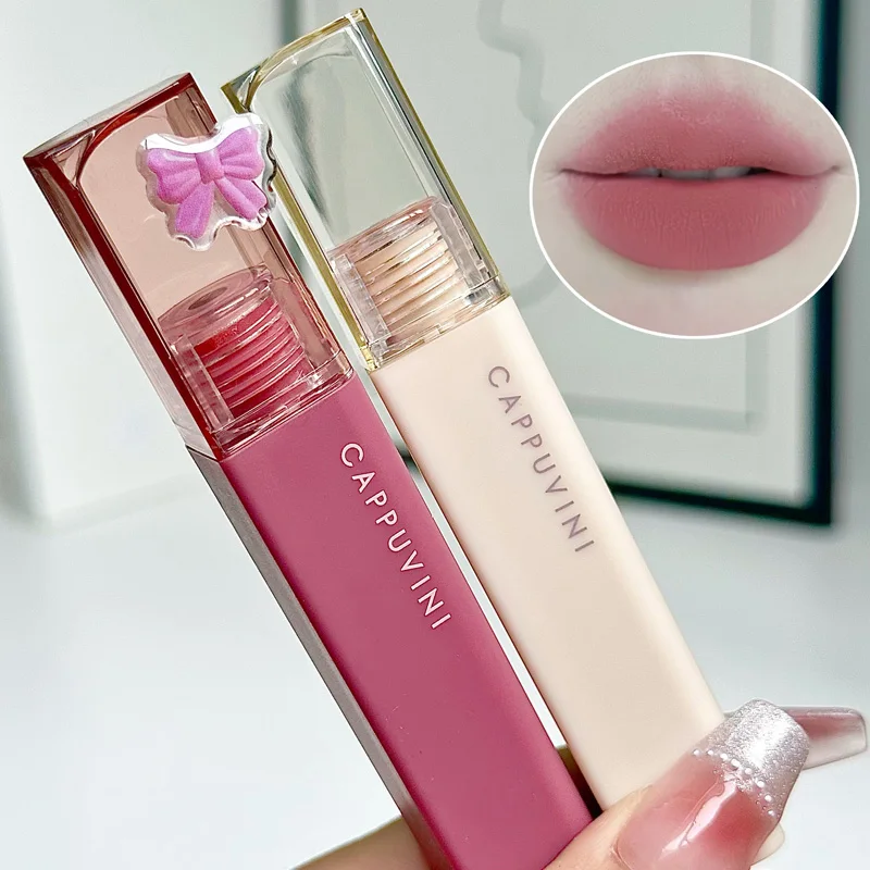 Silky Velvet Lip Gloss Matte Lip Mud Waterproof Non-Stick Cup Lip Glaze Smudge Proof Not Fade Liquid Lipstick Korean Makeup 4