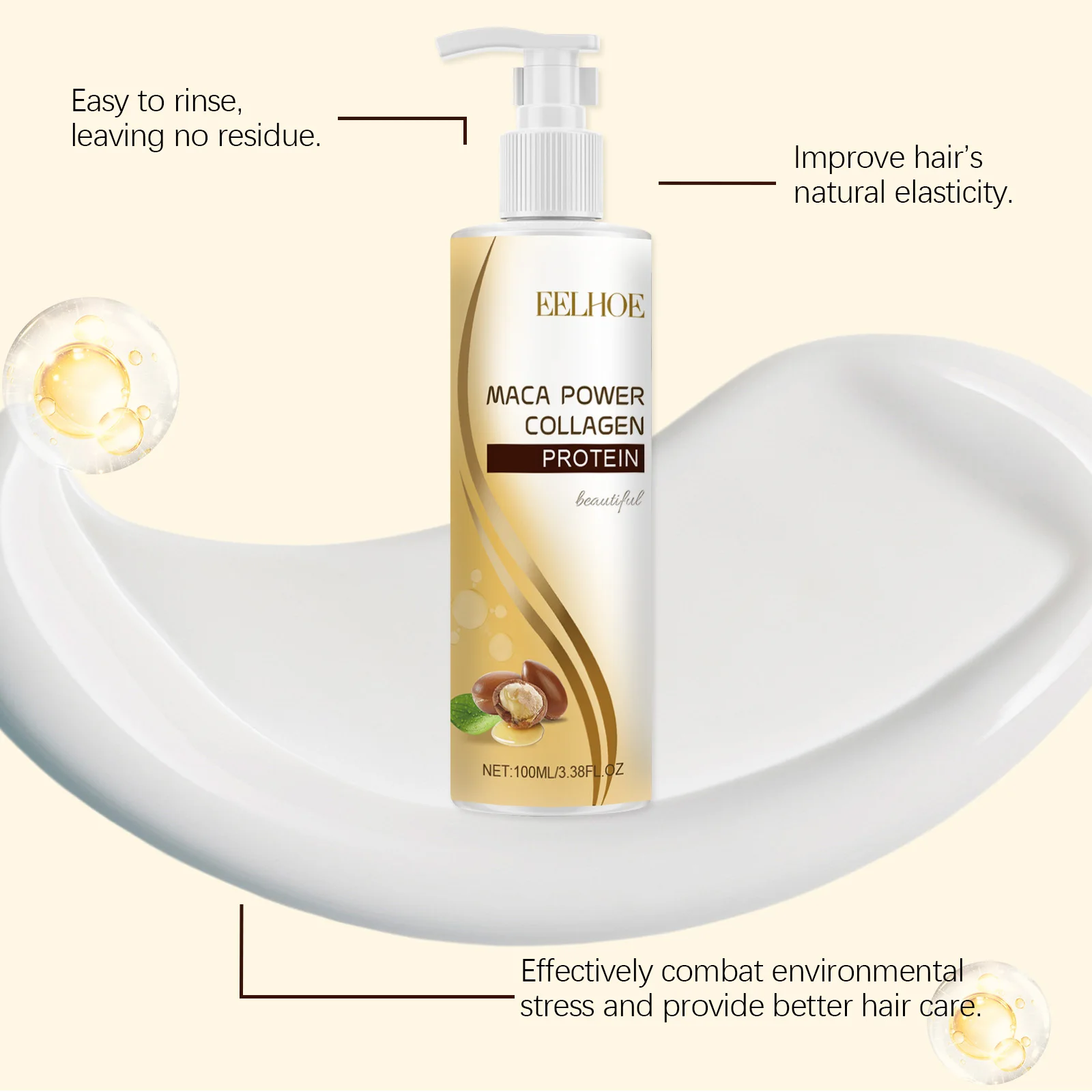 Collagen Shampoo and Conditioner for Hair Cleaning Scalp Nourish Hair Strengthening Shampoo Keratin Repair Mask Soft Hair Care 5