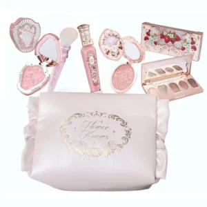 Flower Knows All In One Makeup Set Gift Box Garden Cushion Cream Foundation Matte Blush Long Lasting Velvet Lip Cream With Bag 1
