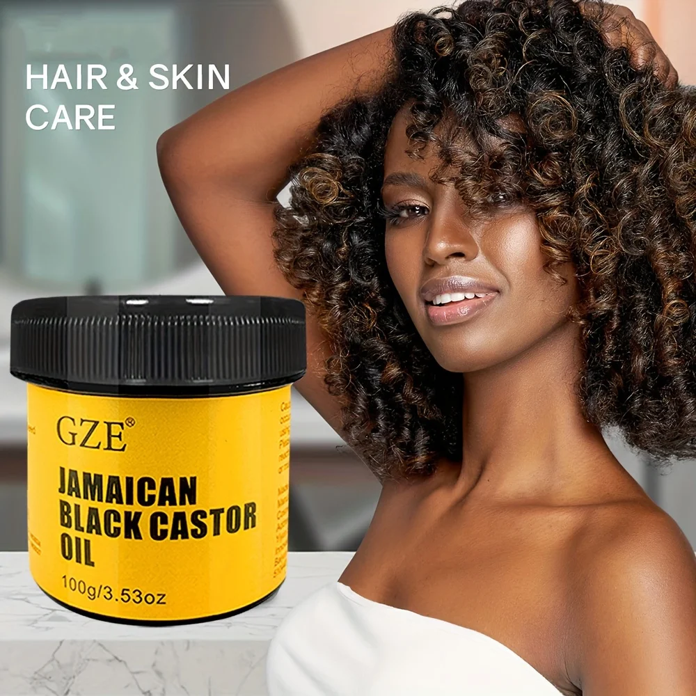 GZE JAMAICAN Black Castor Oil Pure Cold-Pressed for Hair Growth, Skin Moisturizing and Scalp Health - Promoting Thick Hair 2