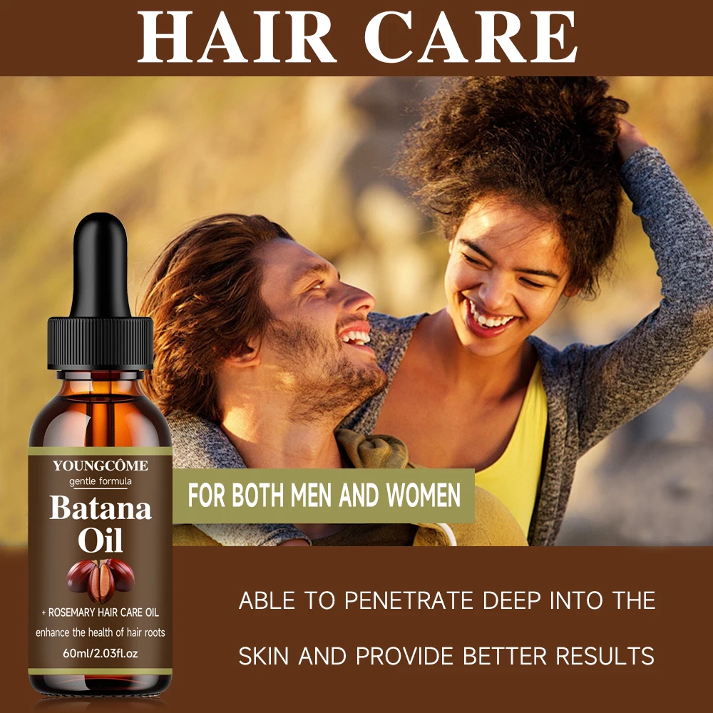 40ml/60ml Batana Rosemary Mint Scalp Hair Strengthening Oil Biotin Essential Oils Nourishing Treatment Split Ends Dry All Types 5