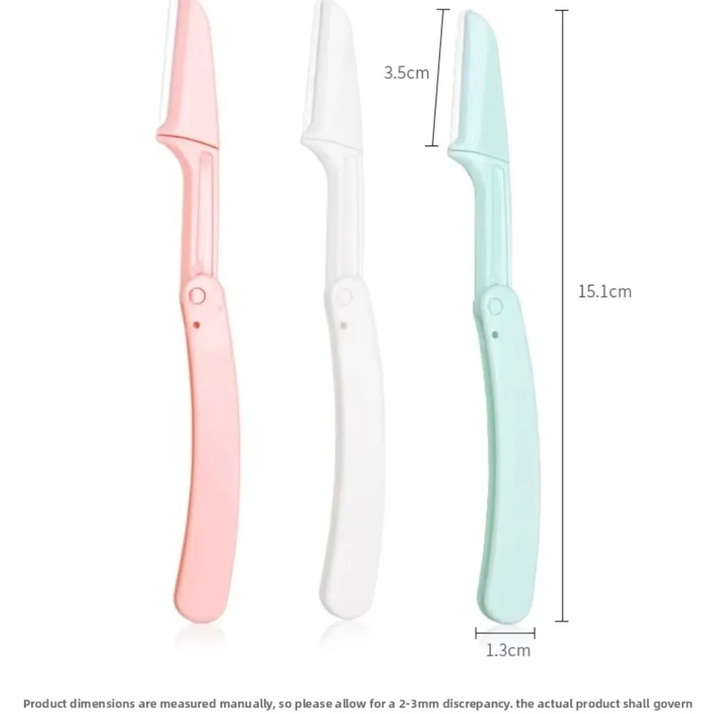 Safe Folding Ladies Face Shaver Eyebrow Trimmer Blade Anti-Scratch Razor Makeup Tools Eyebrow Trimmer Face Razor for Women 6