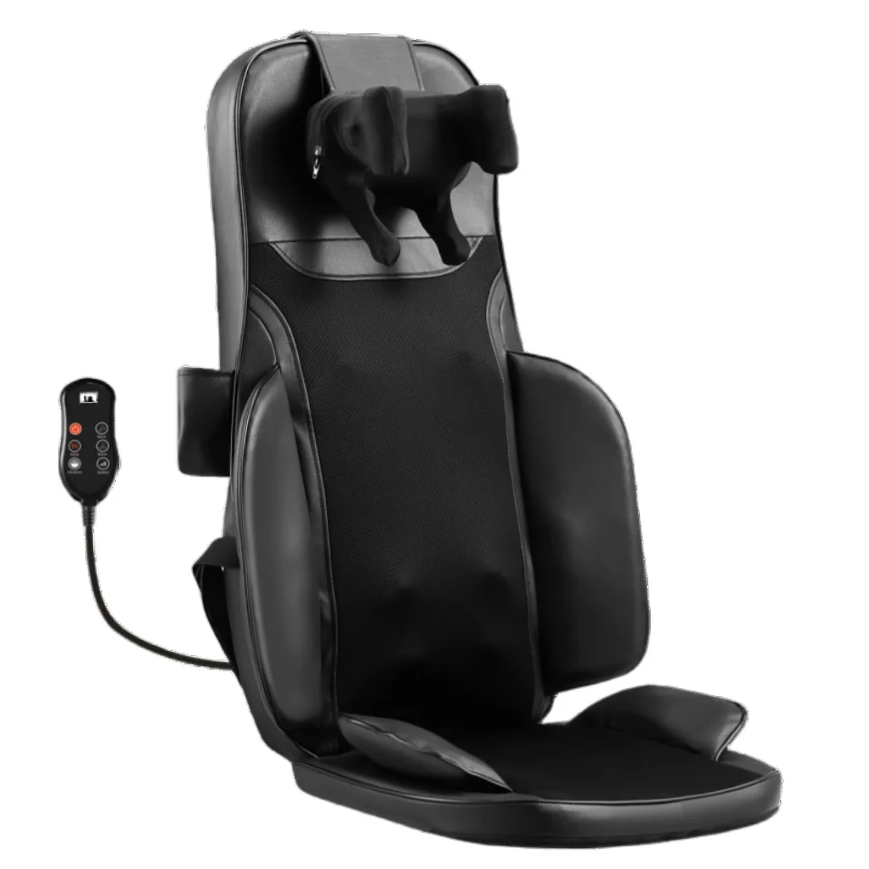5 Vibrations Waist Hips Electric Back Massager Cervical Massage Chair Seat Cushion for Body Shiatsu Heated Kneading Relaxarion 6