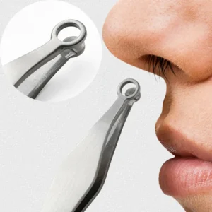 Universal Nose Hair Trimming Tweezers Stainless Steel Eyebrow Nose Hair Cut Manicure Facial Trimming Makeup Scissors Trimmer 1