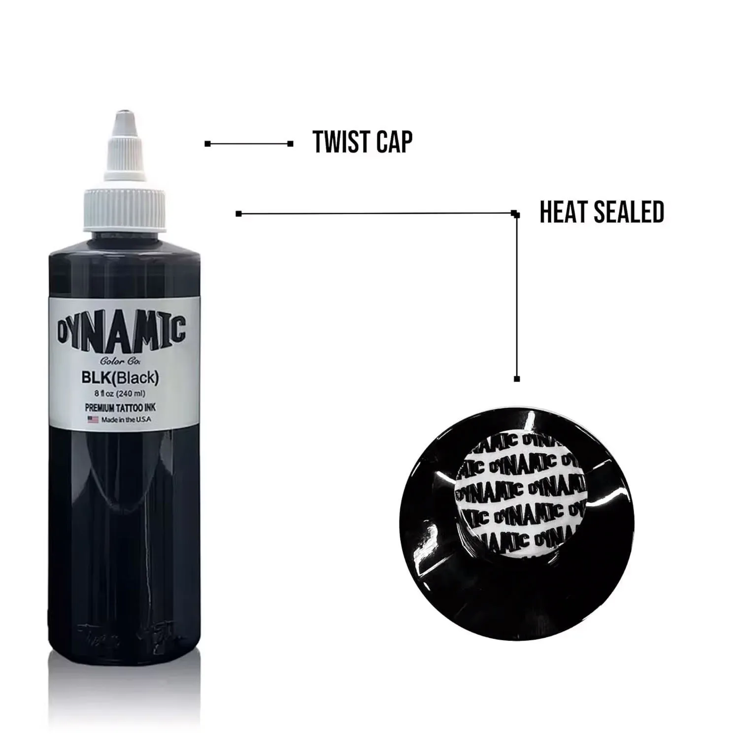 8OZ 240ML Black Tattoo ink Original TBK BLK WD1 Triple Black Ink Professional Tattoo Pigment Permanent Skin Body Art Pigment 5