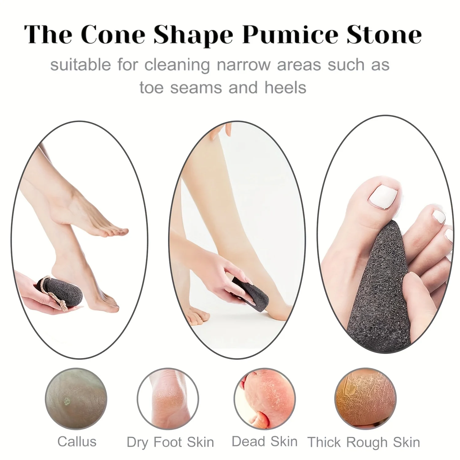 1pc/3pcs Volcanic Pumice Foot File, as a dead skin remover for the feet and hands, non scented foot scrub Pumice 4
