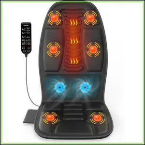 Heated Massage Seat Cushion with Cooling, Full Body Vibration Pad for Home Office Chair, Gift for Men Women 1