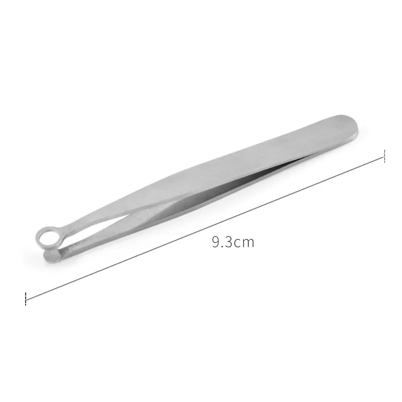 Universal Nose Hair Trimming Tweezers Stainless Steel Eyebrow Nose Hair Cut Manicure Facial Trimming Makeup Scissors Trimmer 2