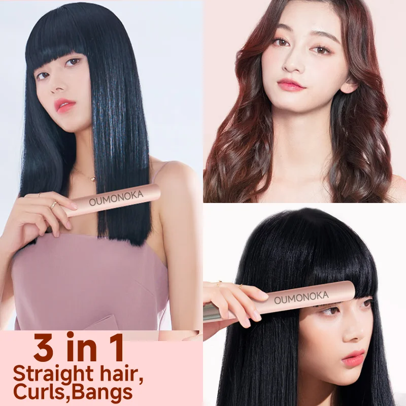 New Curling Iron Mini Hair Straightener Iron Ceramic Straightening Styling Tools Hair Curler Flat Iron Beard Straightener 3