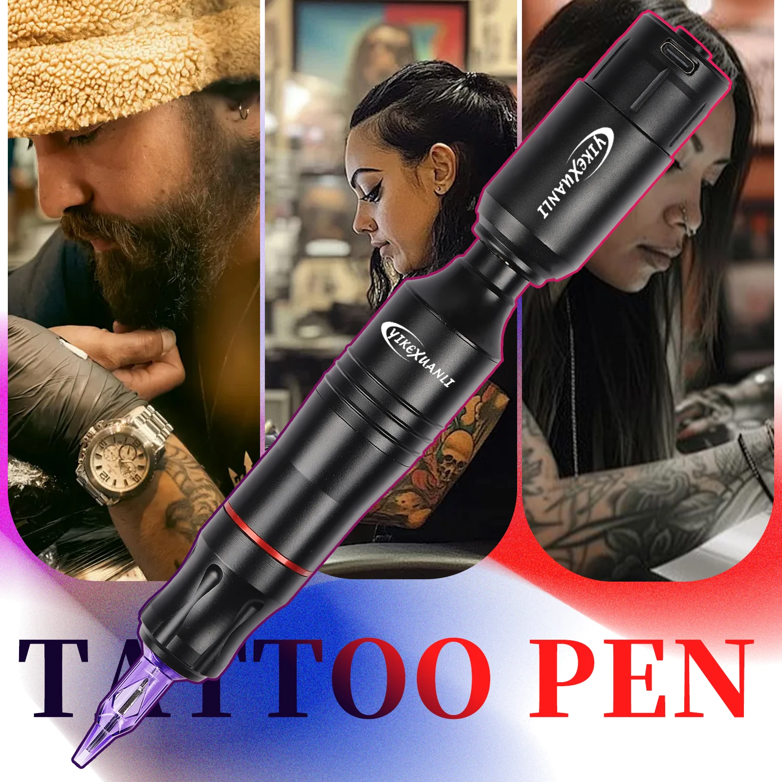 Wireless Tattoo Kit with Power Supply for Beginners Tattoo Pen Set Includes Tattoo Ink And Needles Suitable for Masters Too 3