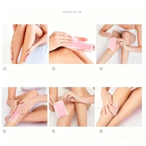 20stick Professional Hair Removal Wax Strips for Summer Depilation Double Sided Cold Wax Paper for Leg Body Face Useful 1