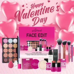 POPFEEL Valentine's Day and Holiday Makeup Gift Set - All-in-One 11-Piece Makeup Kit for Girls and Women, Featuring Concealer 1