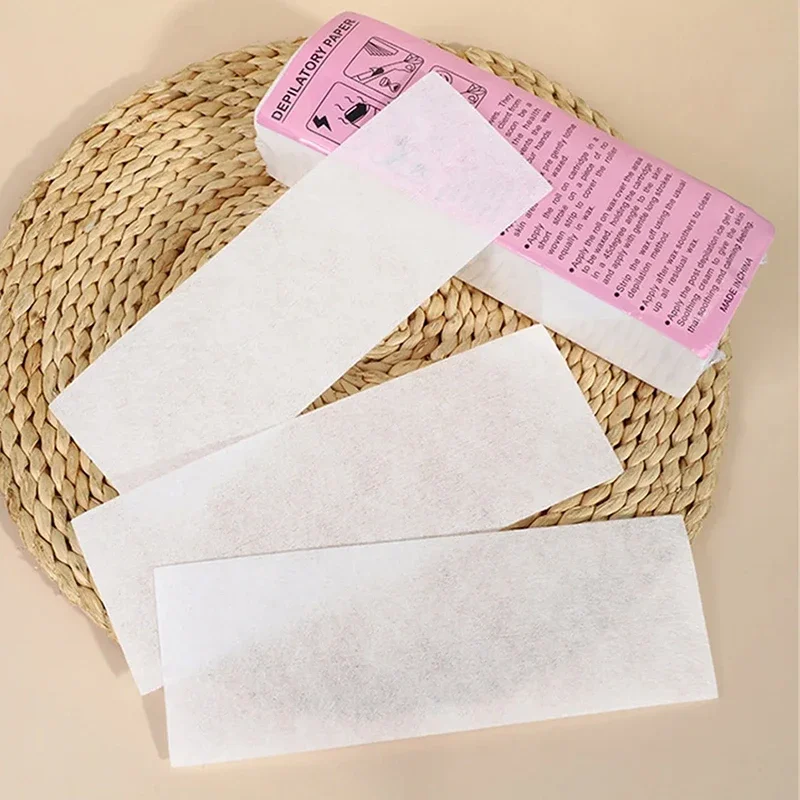 20PCS/50PCS/100PCS Wax Papers High Quality Non-woven Fabric Hair Removal Waxing Strips Depilatory Tool For Leg Hairs Removal 5