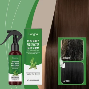 Rosemary Hair Spray With Rice Water Dry Damaged Hair Care Oil For Scalp Hydrating Nourish Anti-Flake Soft Smooth Strengthen Mist 1