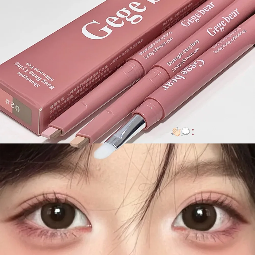 Bicolor Under Eye Pencil 2 In 1 Brightening Highlighter Nude Pink Shadow Stick Aegyo Sal Lying Silkworm Eeyshadow Lash Makeup 3