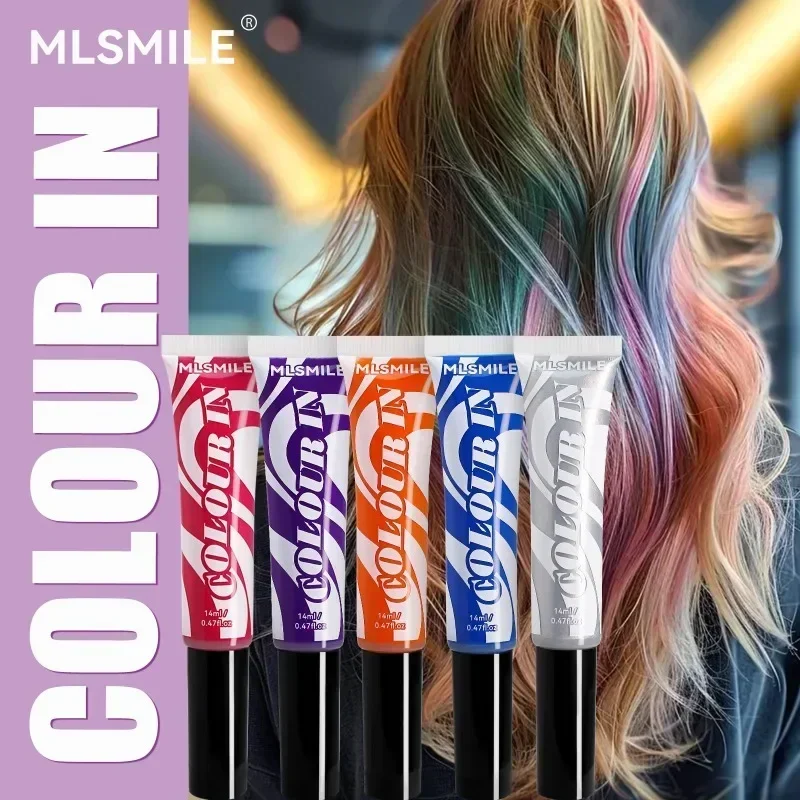 One-off Temporary Hair Coloring Disposable Hair Coloured Chalk Wax for Hair Cover Fashion Design Washable Non-toxic Beauty Tools 5