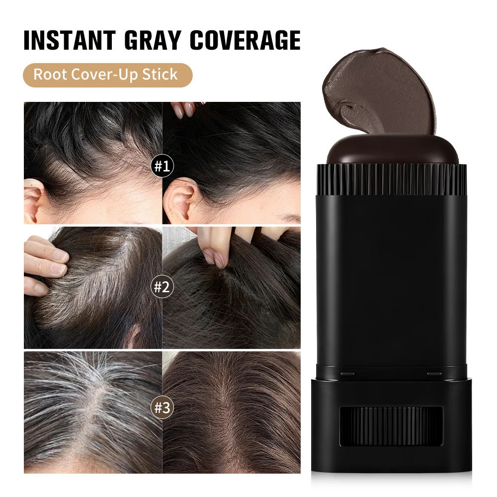 3 in 1 Hair Dye Stick with Comb Teeth - Waterproof, Sweat-Resistant Temporary Hair Color Corrector, Quickly Covers Gray Hair 2