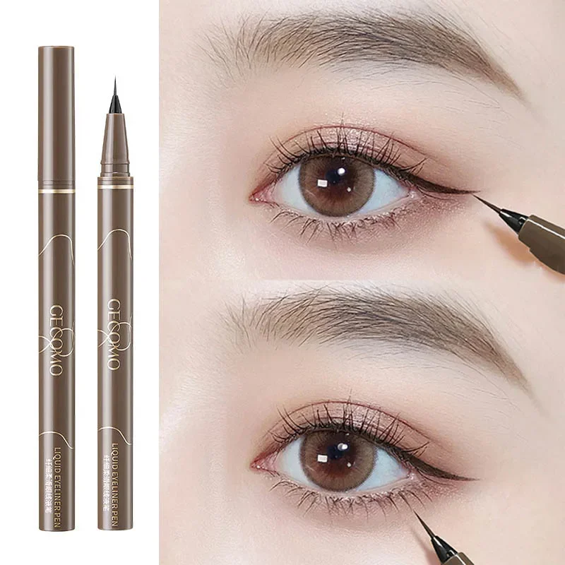 Ultra Thin Black Brown Lower Eyelash Eyeliner Pen Waterproof Lasting Smooth Lying Silkworm Eyes Liner Pencils Eye Makeup Tools 3