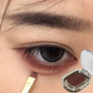 Red Brown Monochrome Eyeliner Eyeshadow Powder Palette Silky Matte Chocolate Lying Silkworm Eyeliner Waterproof Aegyo-sal Makeup 1