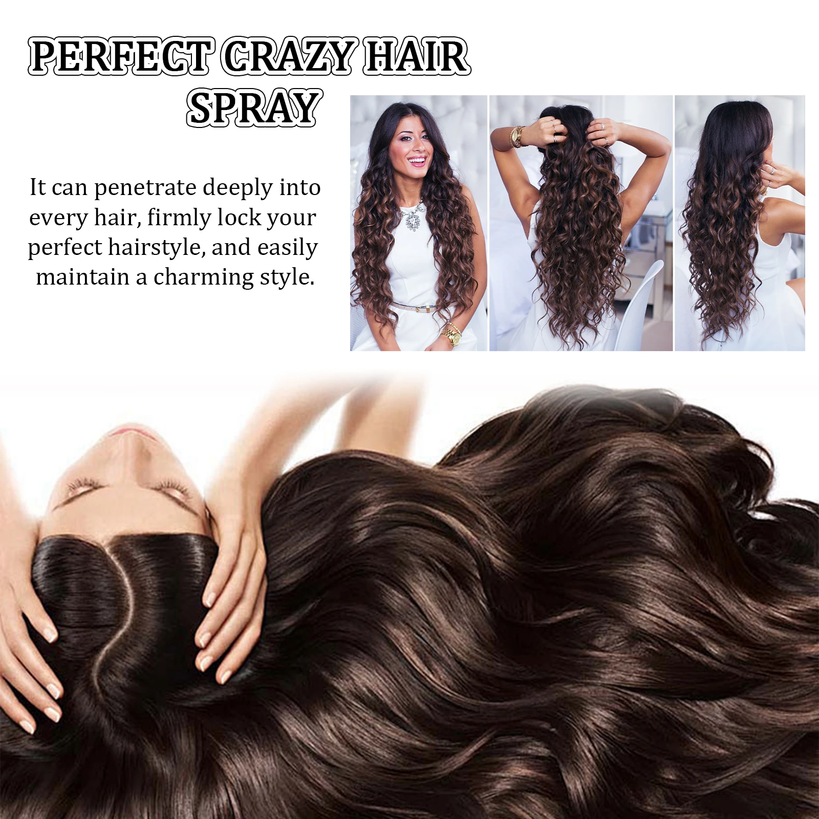 EELHOE No Wash Dry Hair Spray Refreshing Hair Styling Spray Fluffy Hair Care Oil Control Free Air and Fluffy Dry Shampoo Spray 3