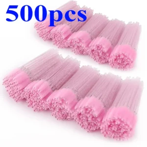 Wholesale 100/500/1000pcs Eye  Beauty Tools Disposable Mascara Wands Eyelash Brush Lash Extension Colorful  Spoolies for Eyebrow 1