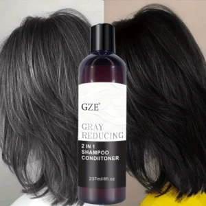 GZE Grey Reducing 2-In-1 Shampoo Conditioner - Softening Properties Say Goodbye to Grey Hair Eliminate Unwanted Grey Hair Tones 1
