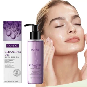 Grape Seed Cleansing Oil Makeup Remover for Sensitive Skin Non-Tightening Deep Purifying Hydrating Refreshing Facial Oil Control 1