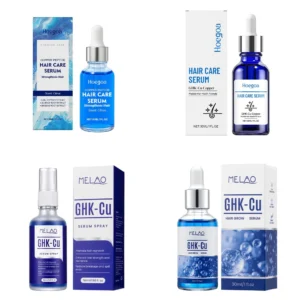 Copper Peptide Hair Serum Ghk-Cu Peptide for Hair Growth Scalp Moisturizer Advanced Regrowth Treatment Root Strengthen Hair Oil 1
