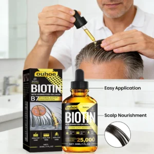 Biotin Hair Oil Collagen Scalp Serum Strengthening Treatment Natural Rosemary Ginseng Extract Thicker Volume Care For All Types 1