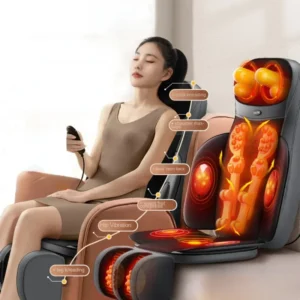 Split Design Multi-functional Massage Cushion, Massage Chair Cushions, Automatic Kneading Shoulder Back Full Body Massage Mat 1