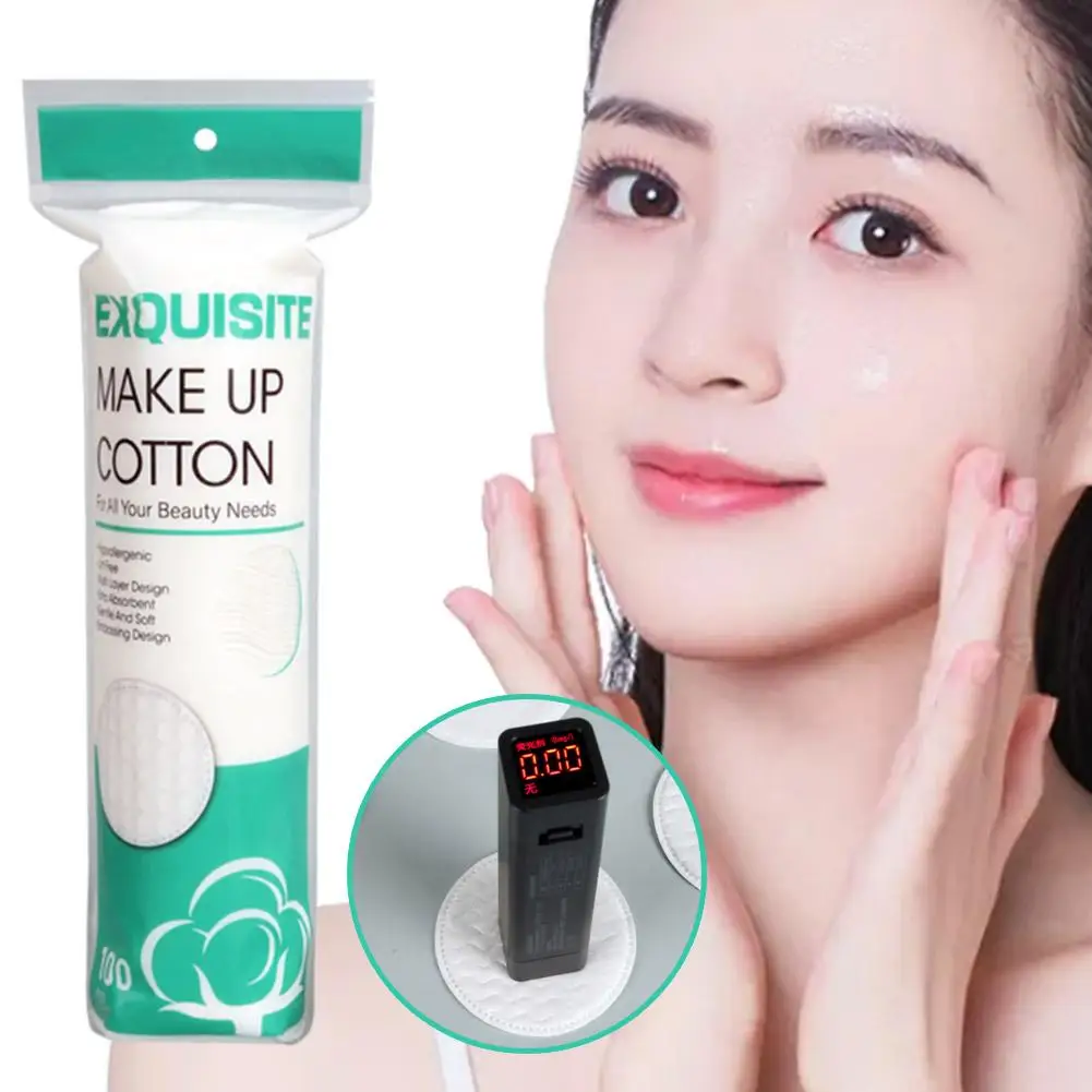 Disposable Soft Circular Makeup Remover Pads Doubles Sided Breathable Cotton Pads for Daily Facial Cleaning Nail Polish Remover 4
