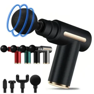 2024 portable fascia gun body back neck leg electric frequency impact massager USB charging handheld impact massager 1