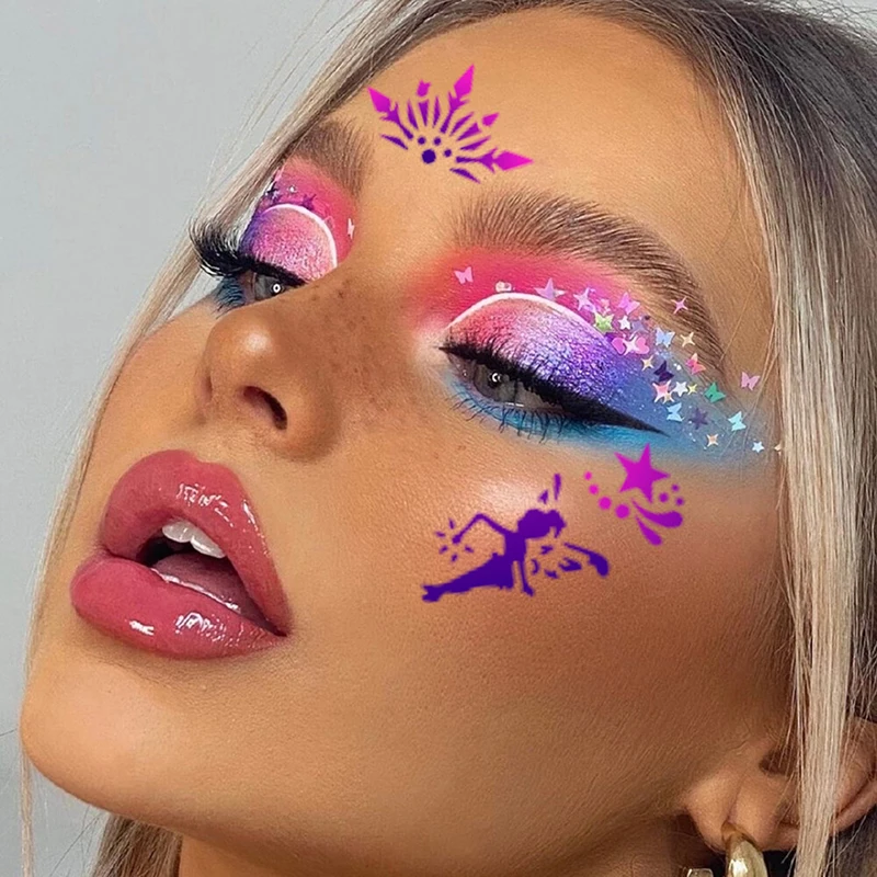 20/8/1PCS Stencils For Body Painting Face Art Stamps Temporary Tattoos Reusable Stencils Plastics 5