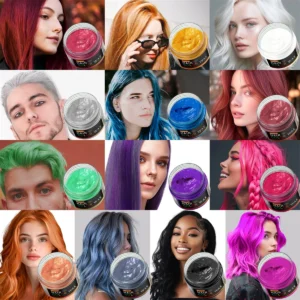 Valentine's Day DIY Hair Dyed Mud Hair Colour Wax Easy To Wash Coloring Cream One-time Hairs Beard and Eyebrows Colour Products 1
