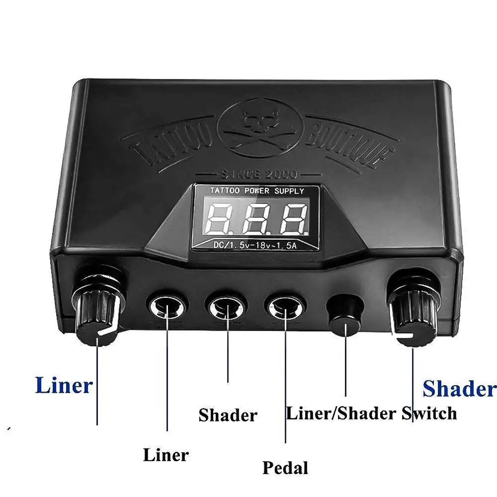 Professional Tattoo Machine Pen Kit with Cartridge Needles Power Supply Tattoo Inks Rotary Tattoo Pen Set for Beginners Body Art 4
