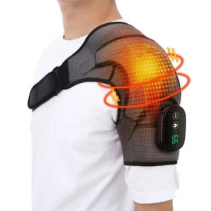 Electric Heating Shoulder Massage Heated Back Shoulder Brace Adjustable Heating Shoulder Massage Belt For Arm Muscle Relaxation 1