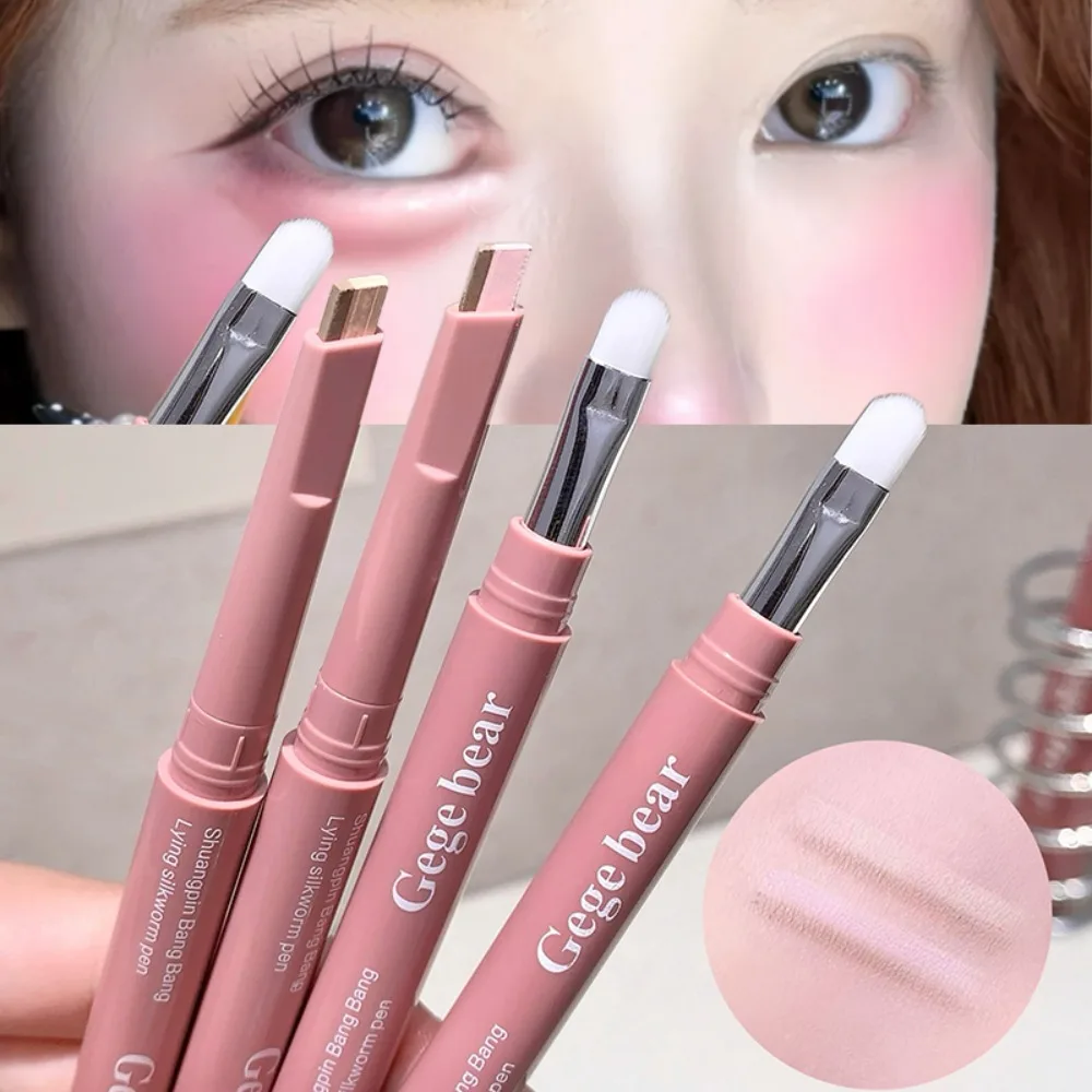Bicolor Under Eye Pencil 2 In 1 Brightening Highlighter Nude Pink Shadow Stick Aegyo Sal Lying Silkworm Eeyshadow Lash Makeup 2