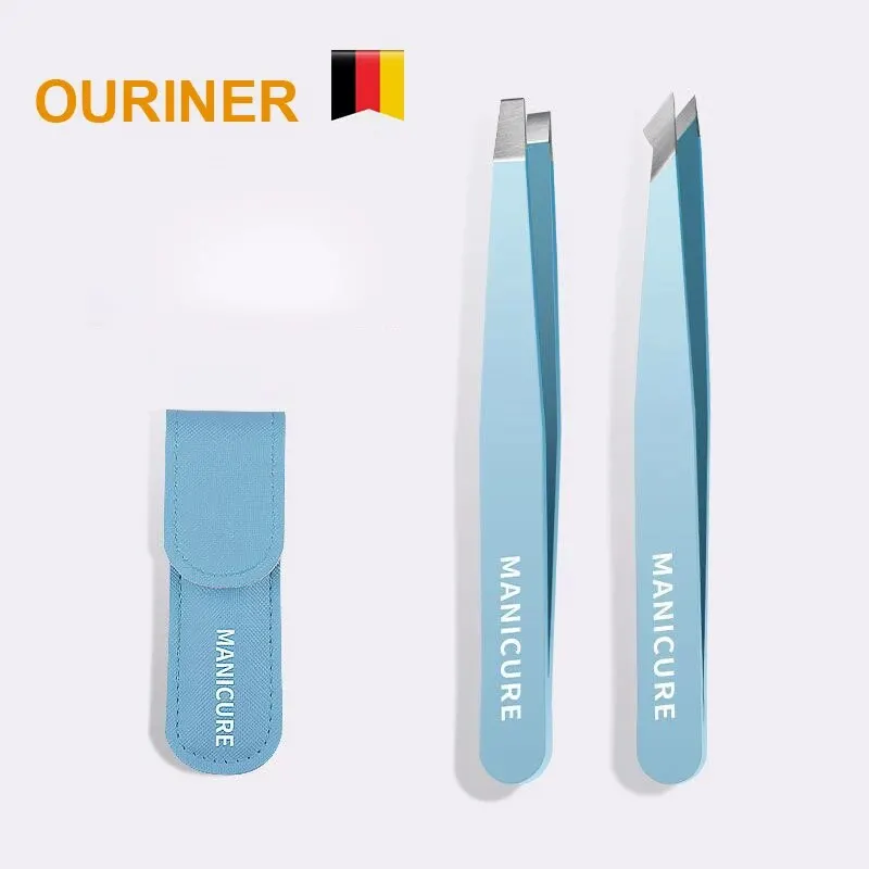 Eyebrow Tweezer Colorful Hair Beauty Fine Hairs Puller Stainless Steel Slanted Eye Brow Clips Removal Makeup Tools 3