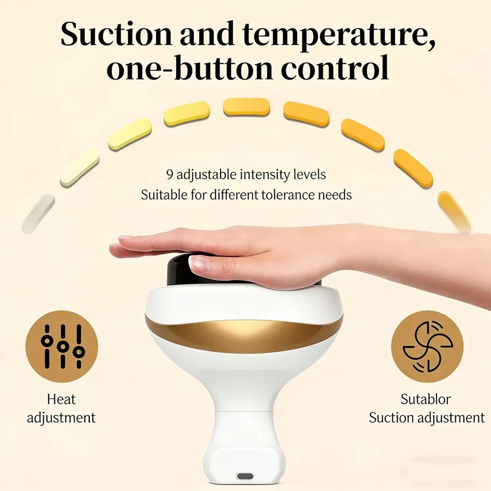 Home Electric Scraping And Cupping Massager With Suction Cups, Heated Suction, And Anti-Cellulite Massager 4