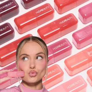 Huda Beauty Blush Filter Soft Glow Liquid Blush Shiny Lip Gloss Blusher Lipstick Cotton Candy Bubblegum Concealer Cosmetics 1