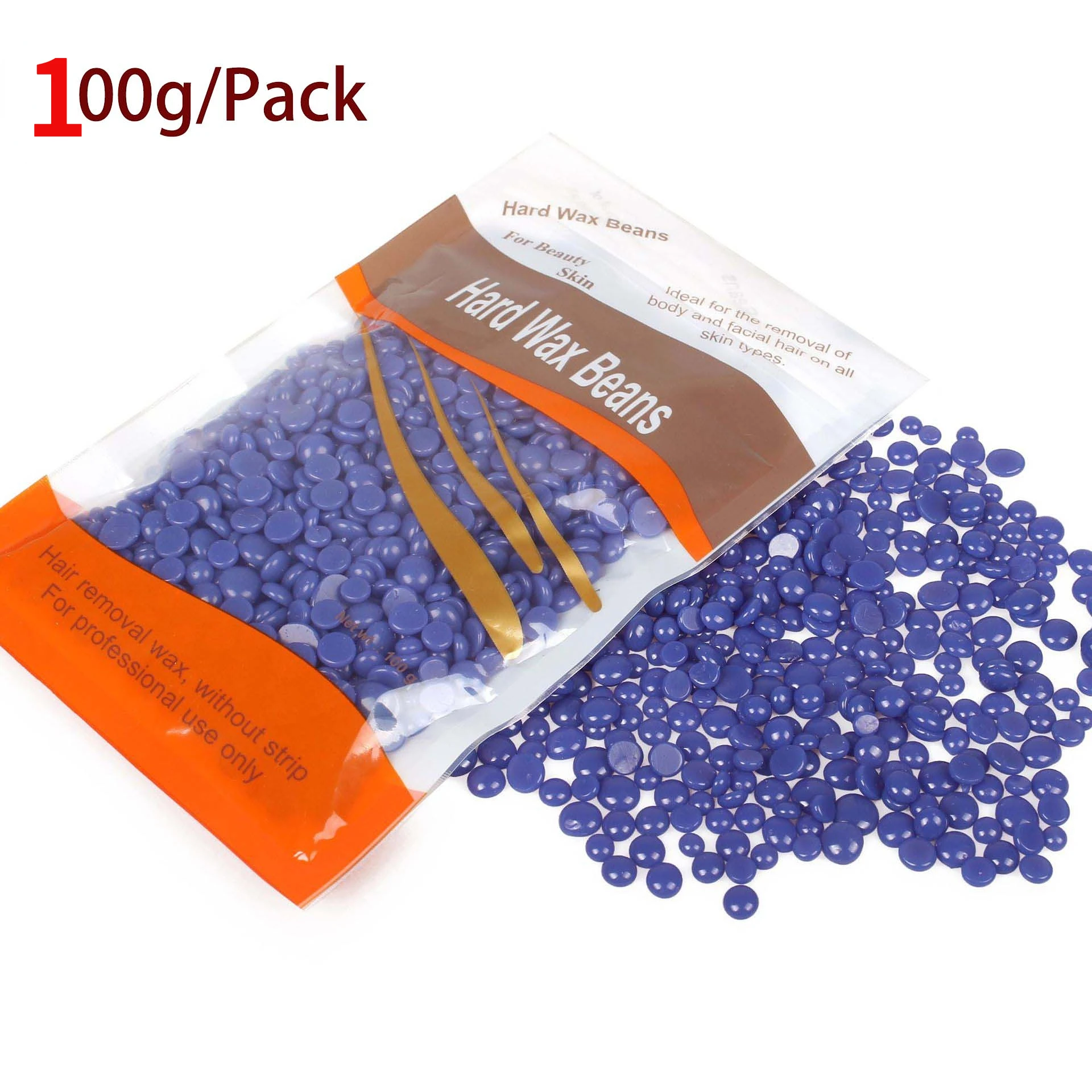 100g Wax Beans Hot Film Hard Wax Depilatory Hard Hair Removal Bean Waxing Bikini Face Legs Body Hair Removal Unisex 2
