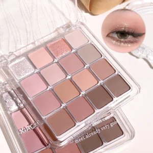 Sixteen-color sunset magic eye shadow plate pearl matte earth color Korean makeup eye shadow 1