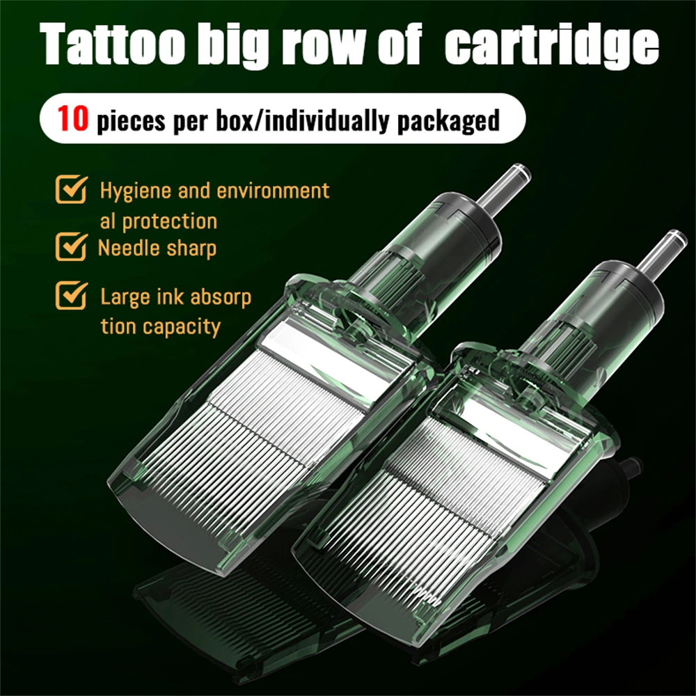10 PCS Super Big Cartridge Needle Professional Tattoo Cartridge Tattoo Equipment Large Row Needle Tattoo 2