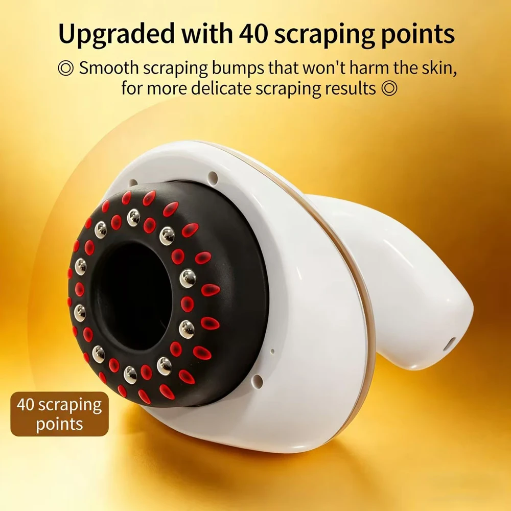 Home Electric Scraping And Cupping Massager With Suction Cups, Heated Suction, And Anti-Cellulite Massager 6