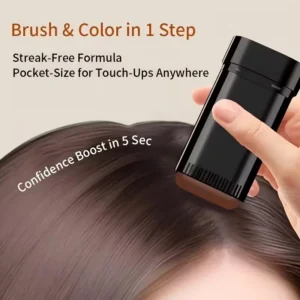 3-In-1 Hair Coloring Stick with Comb Teeth,Temporary Hair Color Corrector,Quick Gray Coverage,Unisex 20g Portable Hair Dye Stick 1