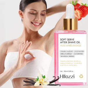 Strawberry Vanilla Aftershave Oil Gently leaves skin smooth, moisturized and soft Skin Care Women's Shaving Oil 1