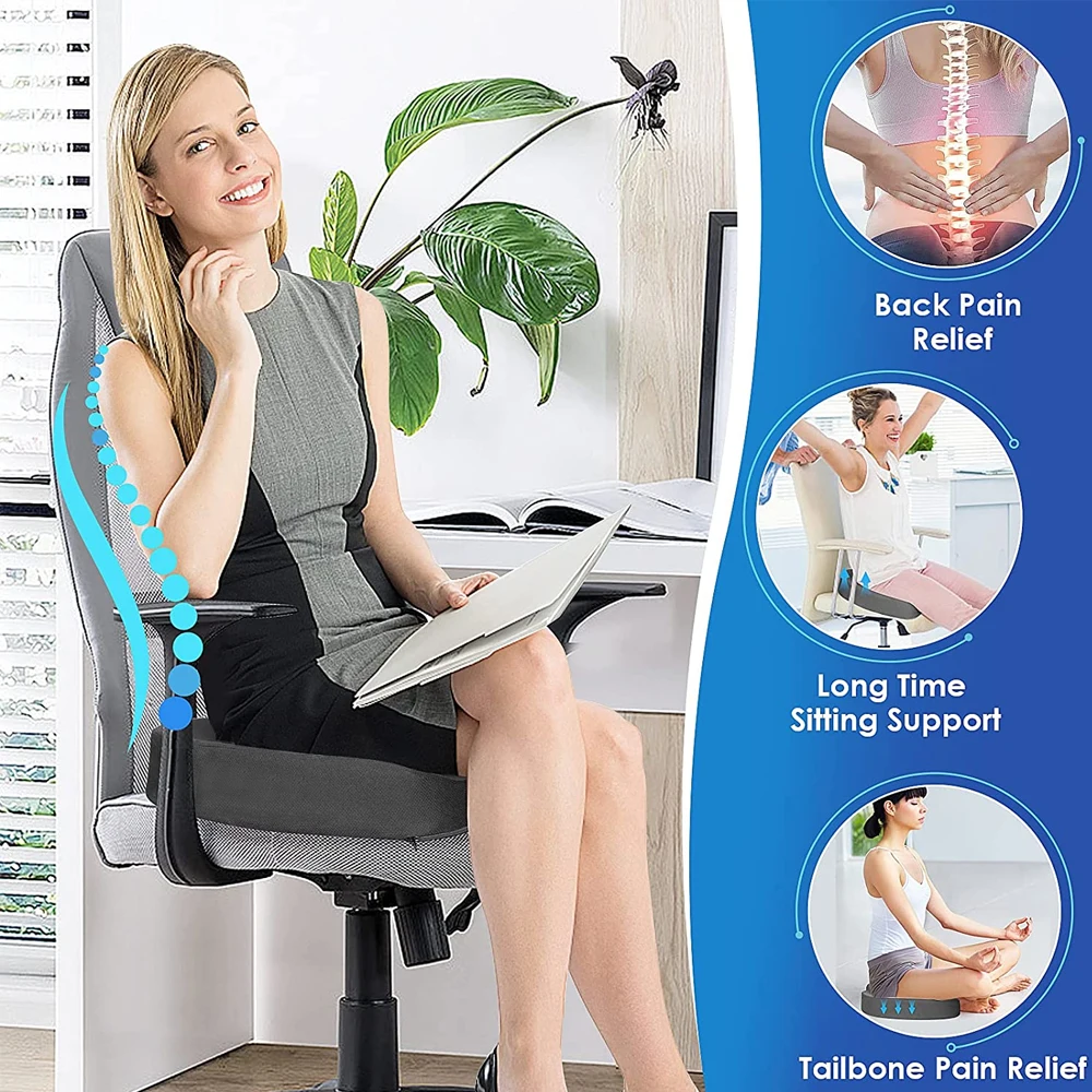 Travel Coccyx Seat Cushion Memory Foam U-Shaped Pillow for Chair Cushion Pad Car Office Hip Support Massage Orthopedic Pillow 3
