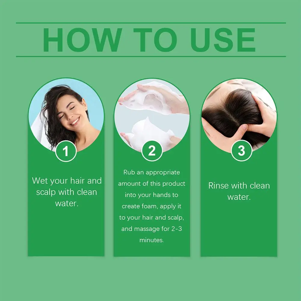 Natural Rosemary Hair Shampoo 100ML Reduce Hair Loss Clean Dandruff Nourish Moisturize Scalp Hair Care Product 5