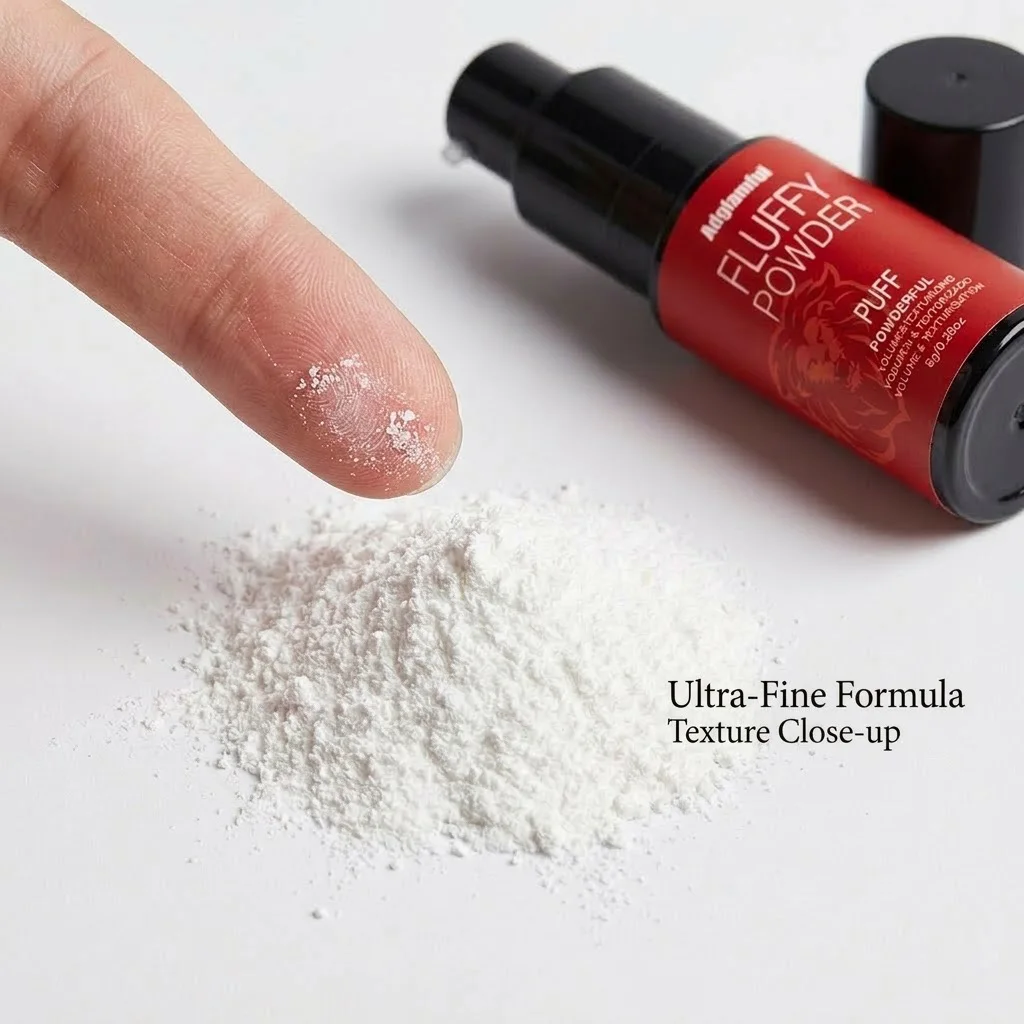 Adglamful 8g Fluffy Hair Volumizing Powder Press Pump, Mattifying Hair Styling Dust Oil Control Increase Volume Travel Size 2