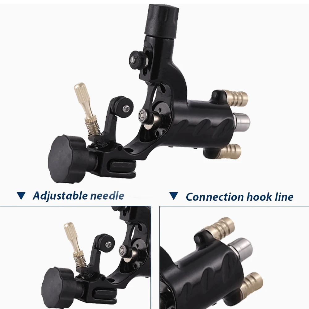 Complete Rotary Tattoo Machine Kit Dragonfly Tattoo Gun Tattoo Power Supply Needles Set for Tattoo Artists and Beginners Supply 2